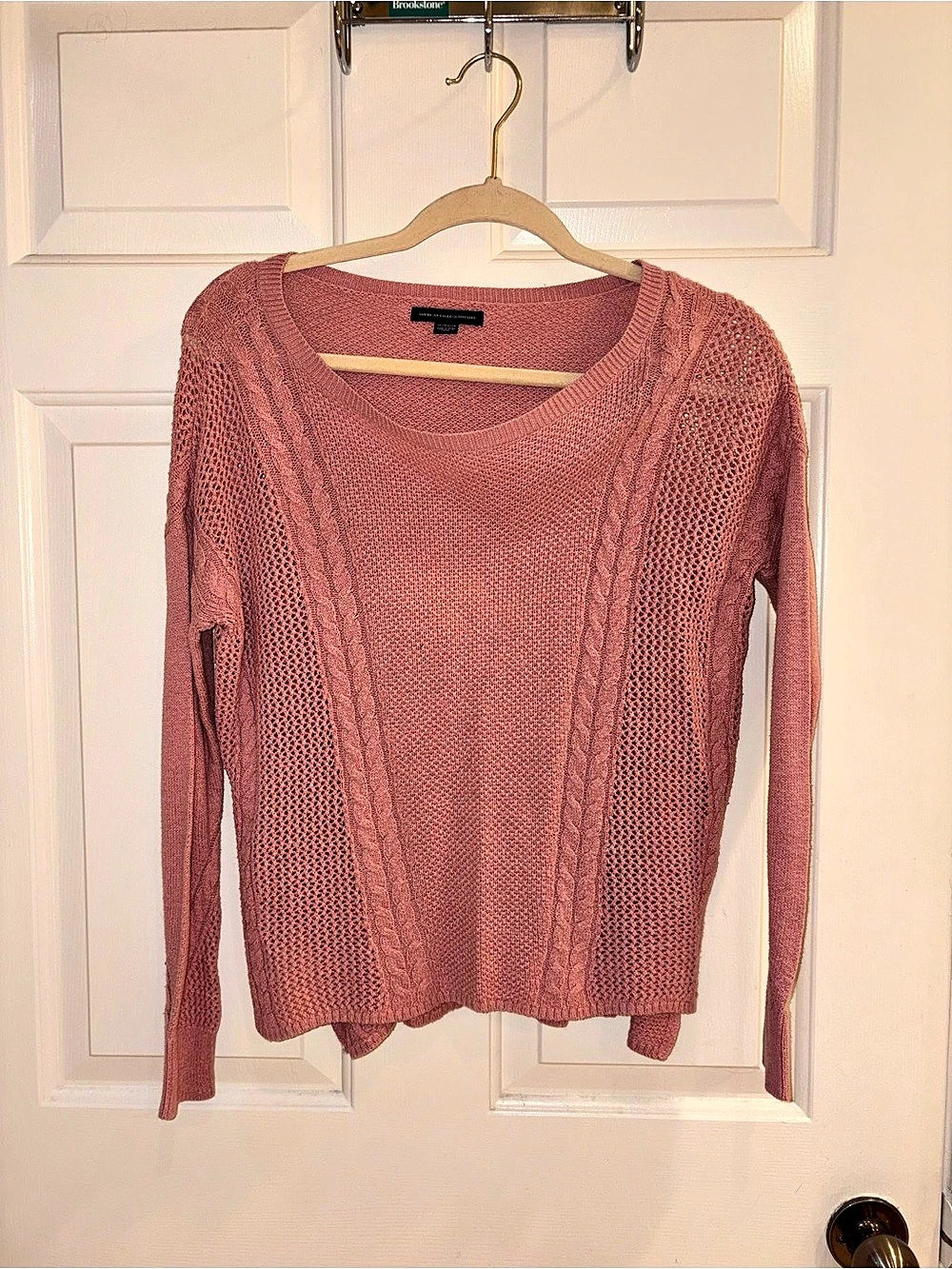 American Eagle Pink Knit Sweater